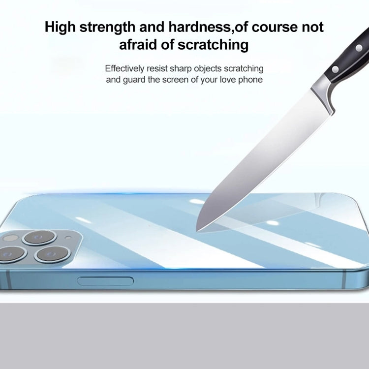 For iPhone 13 Pro 2pcs Front And 2pcs Back 9H 2.5D Tempered Glass Film Set
