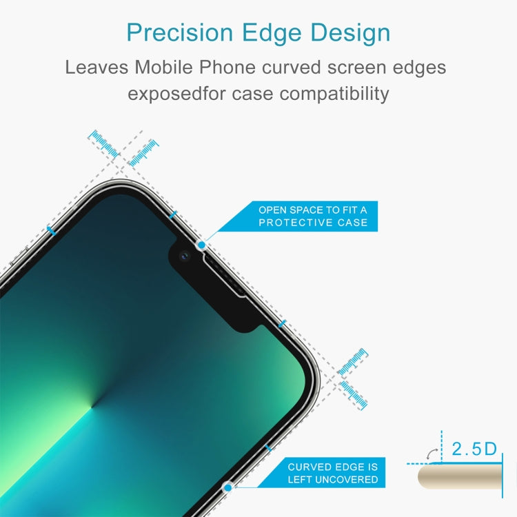 For iPhone 13 Pro Max 2pcs Front And 2pcs Back 9H 2.5D Tempered Glass Film Set