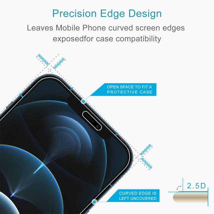 For iPhone 12 Pro 2pcs Front And 2pcs Back 9H 2.5D Tempered Glass Film Set