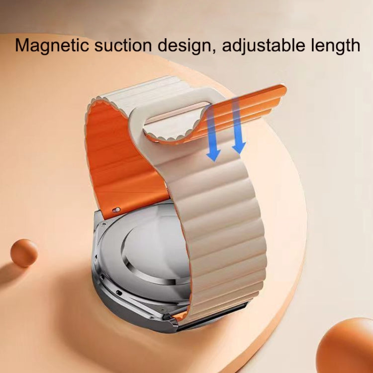 For Google Pixel Watch Reverse Buckle Magnetic Silicone Watch Band