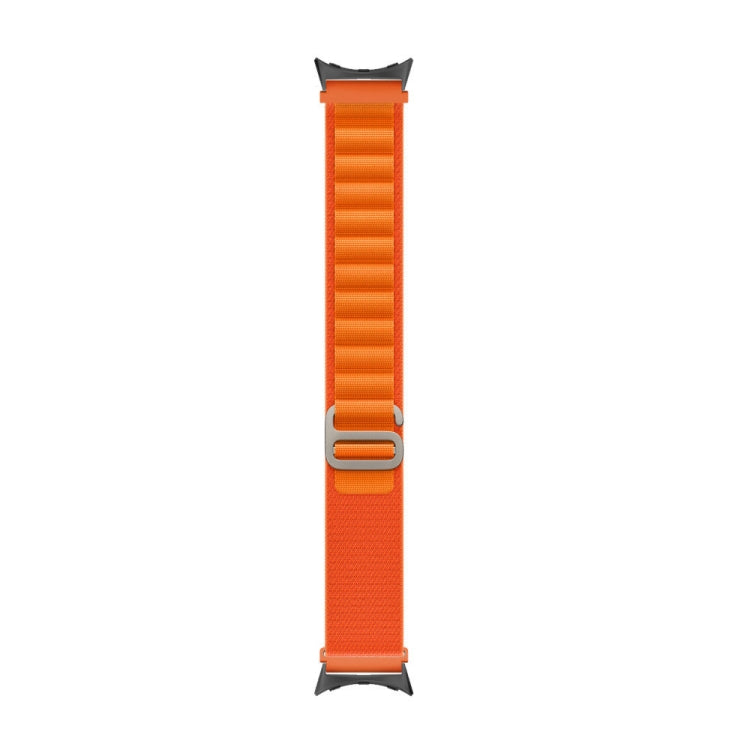 For Google Pixel Watch Nylon Loop Black Connector Watch Band