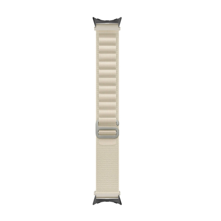 For Google Pixel Watch Nylon Loop Black Connector Watch Band