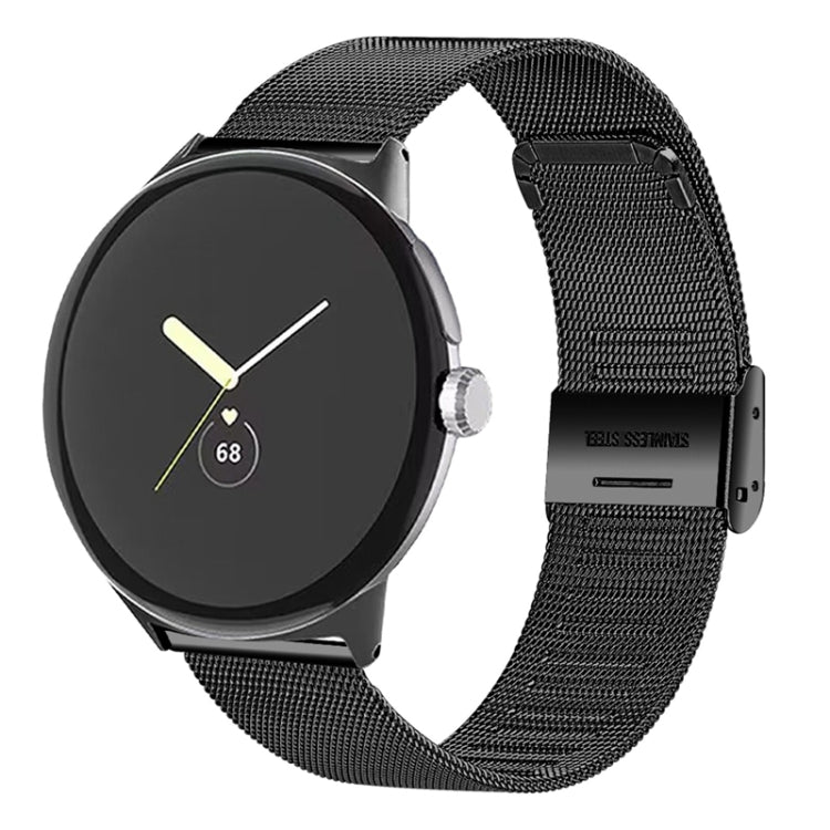 For Google Pixel Watch Milan Buckle Fine Mesh Metal Watch Band