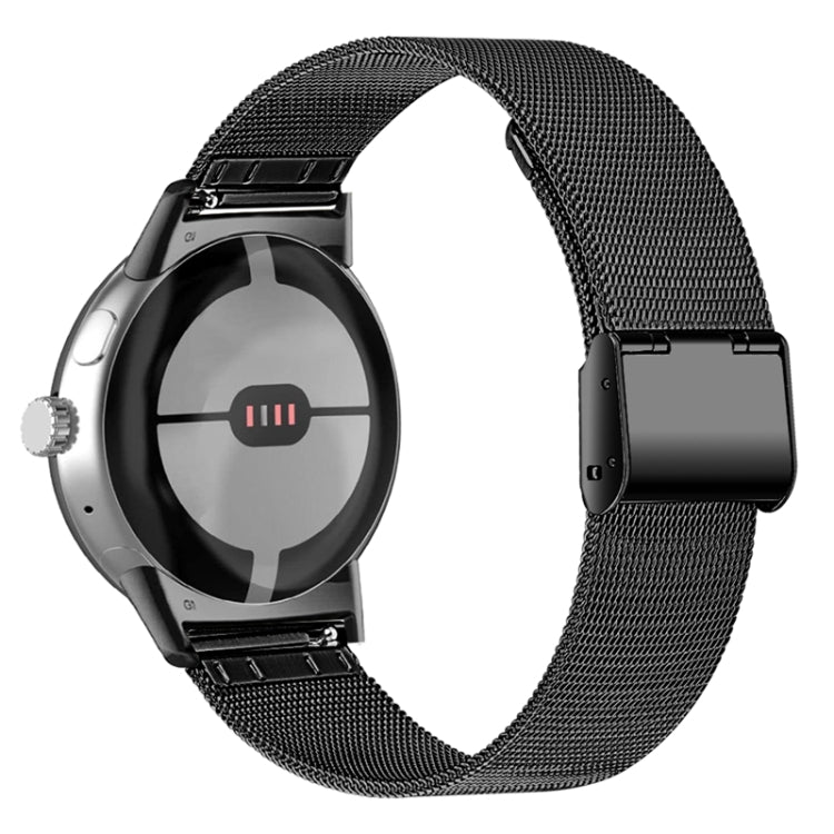 For Google Pixel Watch Milan Buckle Fine Mesh Metal Watch Band