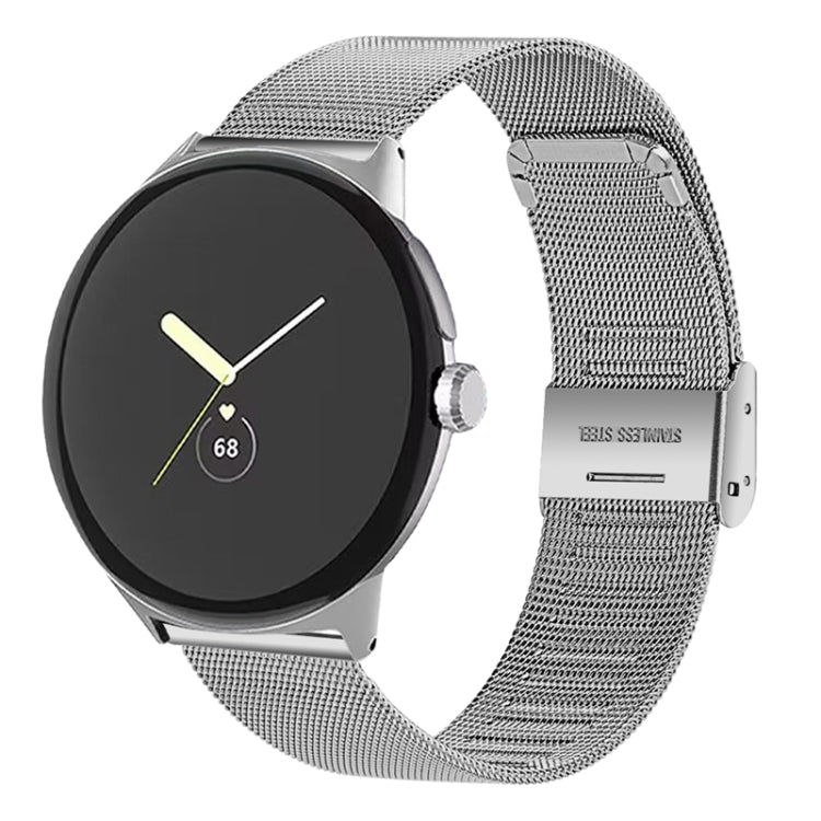 For Google Pixel Watch Milan Buckle Fine Mesh Metal Watch Band