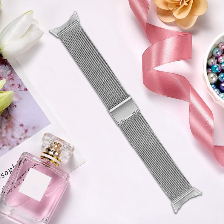 For Google Pixel Watch Milan Buckle Fine Mesh Metal Watch Band