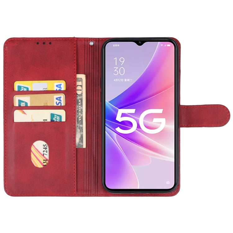 For OPPO A56s Leather Phone Case