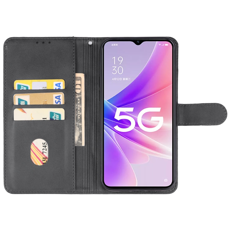 For OPPO A56s Leather Phone Case