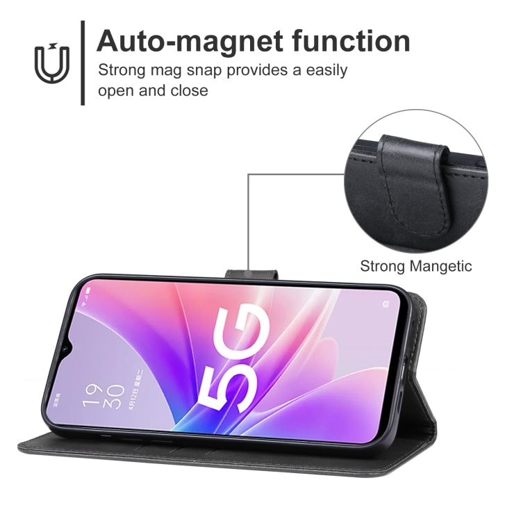 For OPPO A56s Leather Phone Case