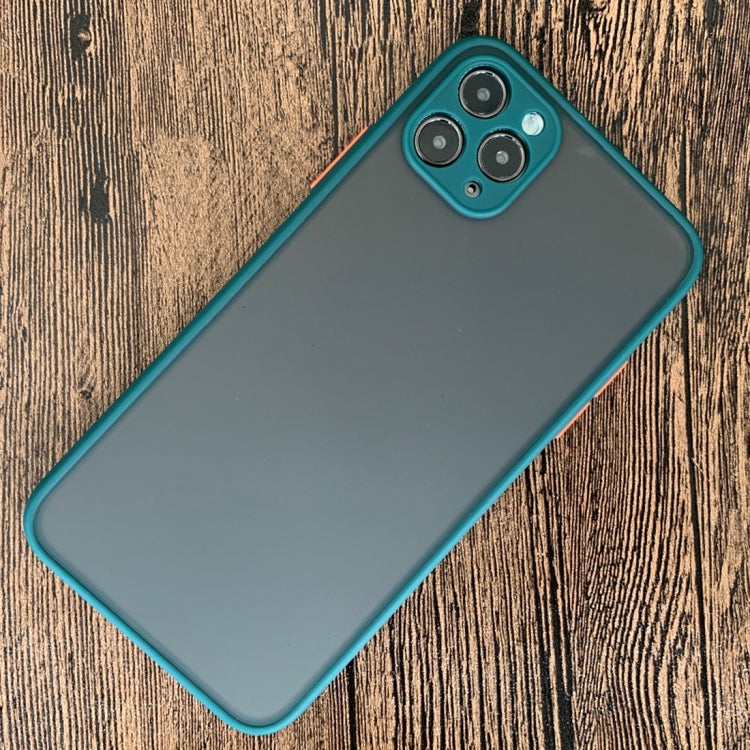 For iPhone 11 Pro Max Shockproof Frosted TPU + PC Protective Case