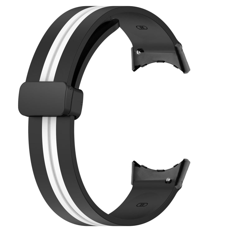 For Google Pixel Watch Two-color Folding Buckle Silicone Watch Band
