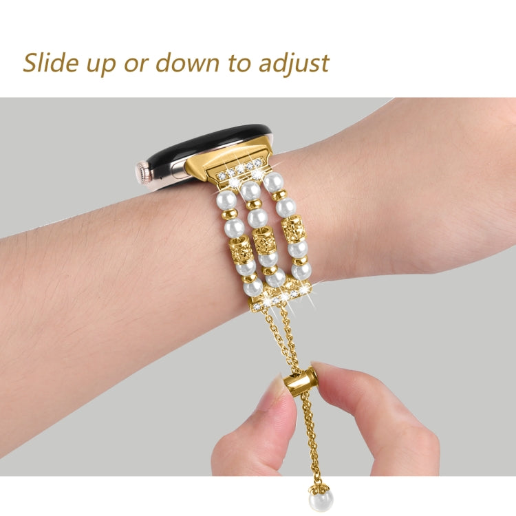 For Google Pixel Watch Pearl Half Bracelet Watch Band