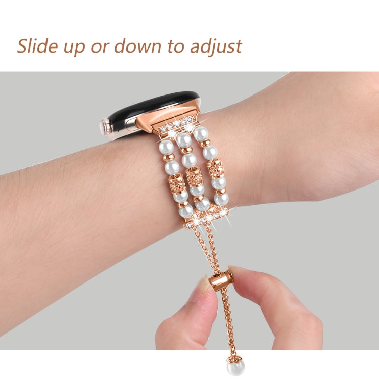 For Google Pixel Watch Pearl Half Bracelet Watch Band