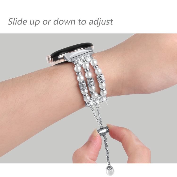For Google Pixel Watch Pearl Half Bracelet Watch Band