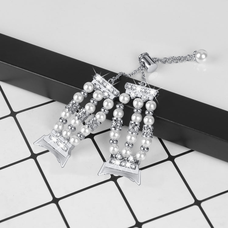 For Google Pixel Watch Pearl Half Bracelet Watch Band