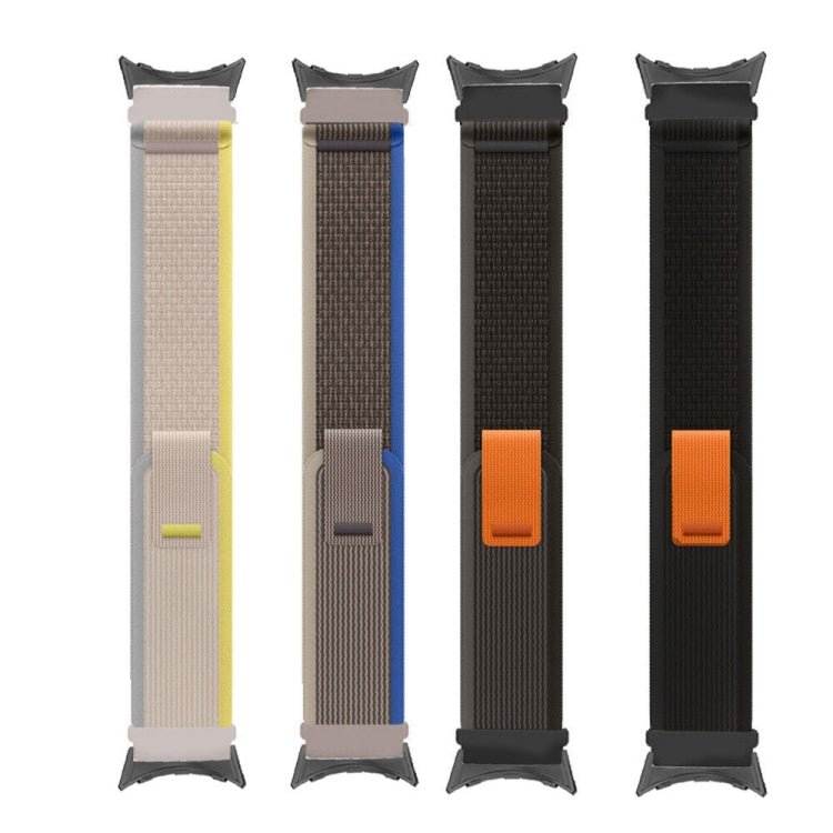 For Google Pixel Watch Loop Silver Connector Nylon Watch Band