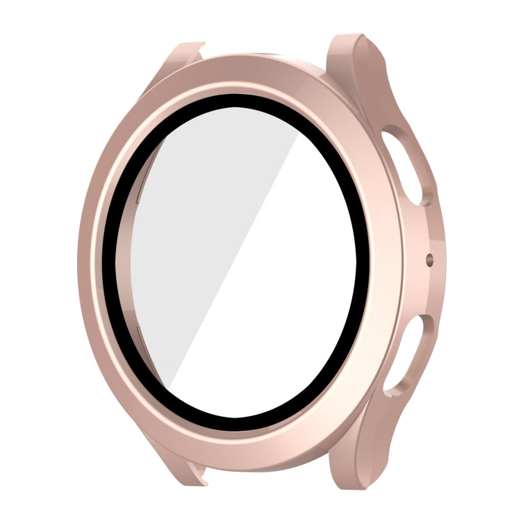 For Samsung Galaxy Watch5 / Watch4  44mm PC + Tempered Glass Film Waterproof Watch Case