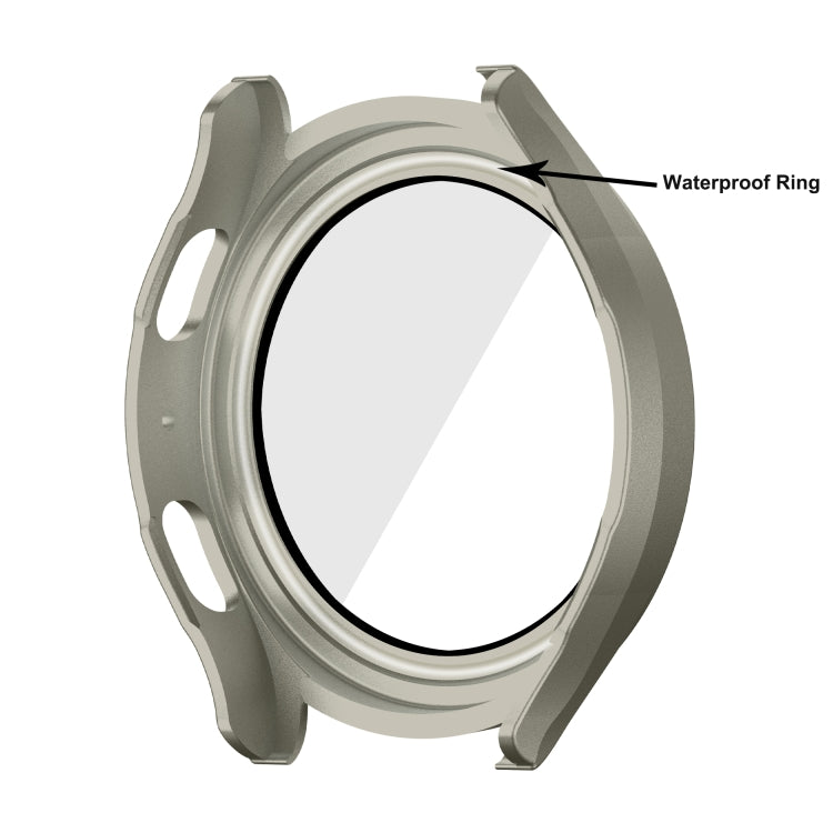For Samsung Galaxy Watch5 / Watch4  44mm PC + Tempered Glass Film Waterproof Watch Case