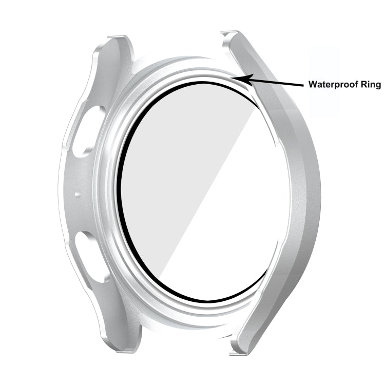 For Samsung Galaxy Watch5 / Watch4  44mm PC + Tempered Glass Film Waterproof Watch Case