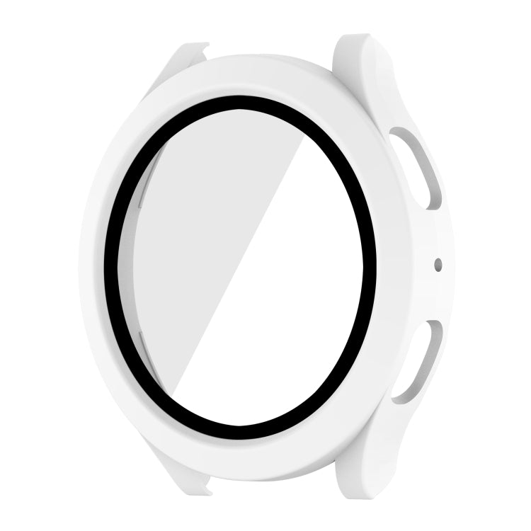 For Samsung Galaxy Watch5 / Watch4  44mm PC + Tempered Glass Film Waterproof Watch Case