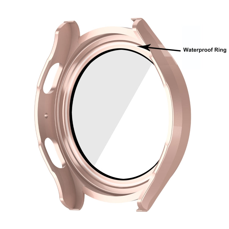 For Samsung Galaxy Watch5 / Watch4  40mm PC + Tempered Glass Film Waterproof Watch Case