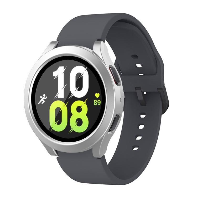 For Samsung Galaxy Watch5 / Watch4  40mm PC + Tempered Glass Film Waterproof Watch Case