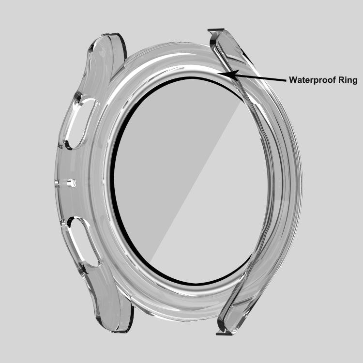 For Samsung Galaxy Watch5 / Watch4  40mm PC + Tempered Glass Film Waterproof Watch Case