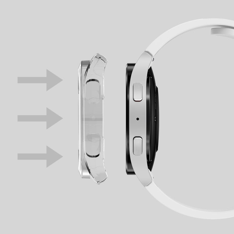 For Samsung Galaxy Watch5 / Watch4  40mm PC + Tempered Glass Film Waterproof Watch Case