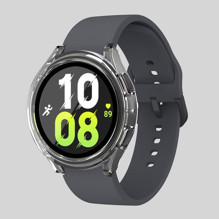 For Samsung Galaxy Watch5 / Watch4  40mm PC + Tempered Glass Film Waterproof Watch Case