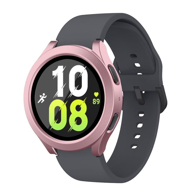 For Samsung Galaxy Watch5 / Watch4  40mm PC + Tempered Glass Film Waterproof Watch Case