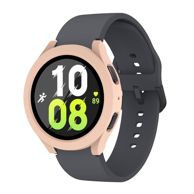 For Samsung Galaxy Watch5 / Watch4  40mm PC + Tempered Glass Film Waterproof Watch Case