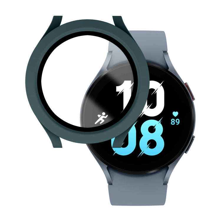 For Samsung Galaxy Watch5 / Watch4  40mm PC + Tempered Glass Film Waterproof Watch Case
