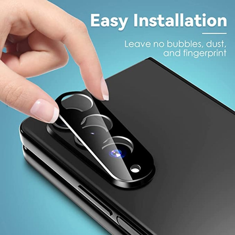 For Samsung Galaxy Z Fold4 5G / Galaxy W23 2pcs Full Glue Full Screen Tempered Glass Film with 2pcs Lens Protector