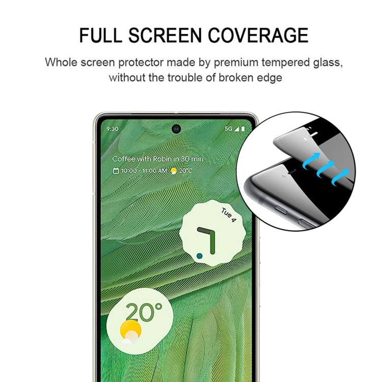 For Google Pixel 7 25pcs Full Glue Full Cover Screen Protector Tempered Glass Film