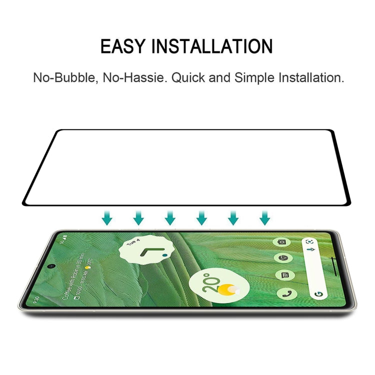 For Google Pixel 7 25pcs Full Glue Full Cover Screen Protector Tempered Glass Film