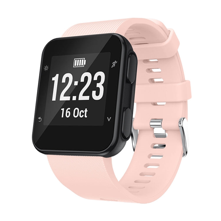 For Garmin Forerunner 35 2pcs Silicone Sport Watch Band with 2pcs Tempered Glass Film