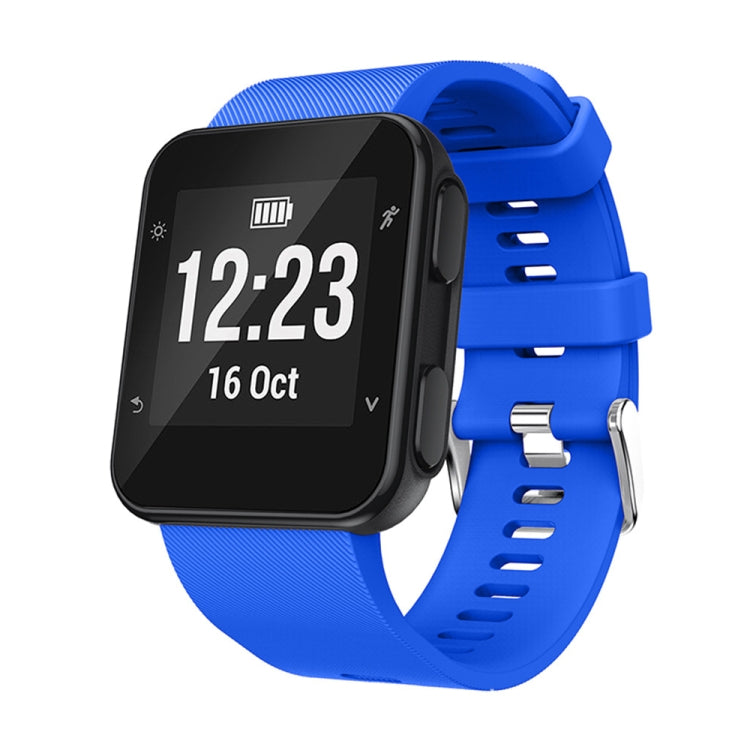 For Garmin Forerunner 35 2pcs Silicone Sport Watch Band with 2pcs Tempered Glass Film