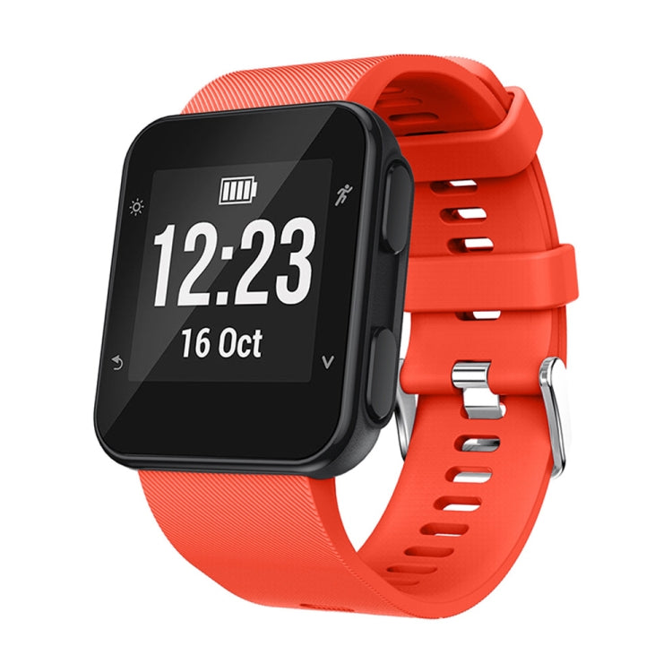 For Garmin Forerunner 35 2pcs Silicone Sport Watch Band with 2pcs Tempered Glass Film