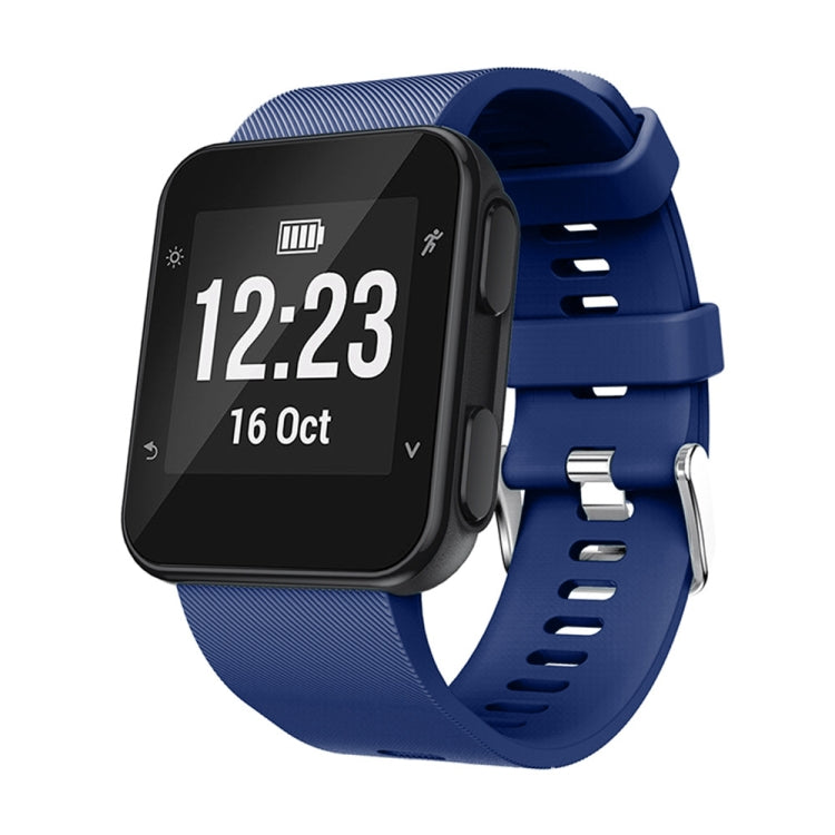 For Garmin Forerunner 35 2pcs Silicone Sport Watch Band with 2pcs Tempered Glass Film