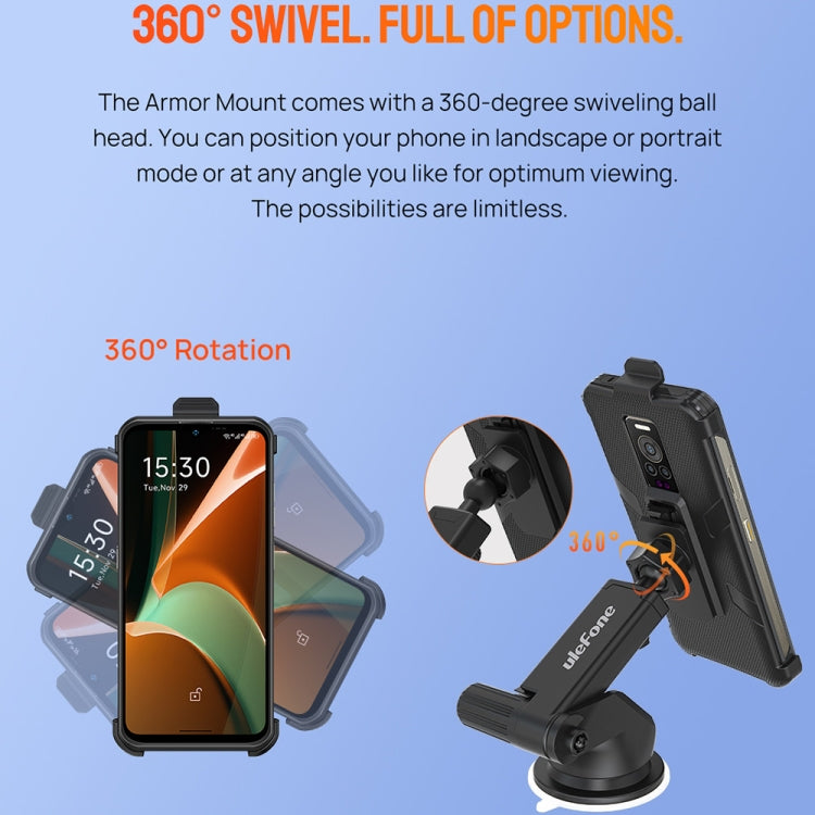 Ulefone Car Suction Cup Phone Holder(Black)