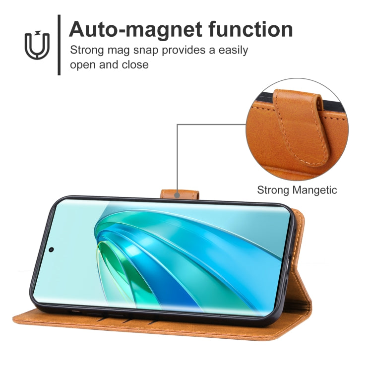 For Honor X9a Leather Phone Case