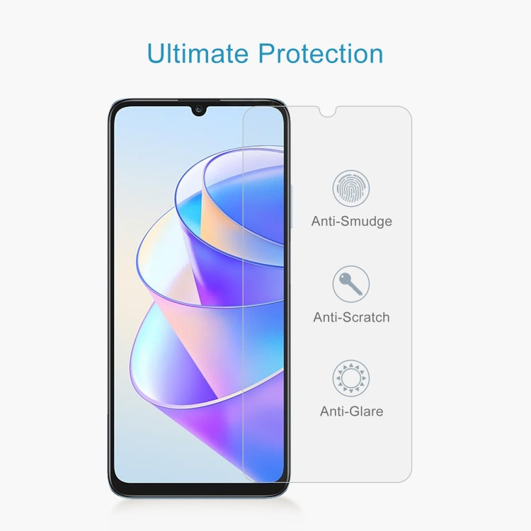 For Honor X7a 10pcs 0.26mm 9H 2.5D Tempered Glass Film