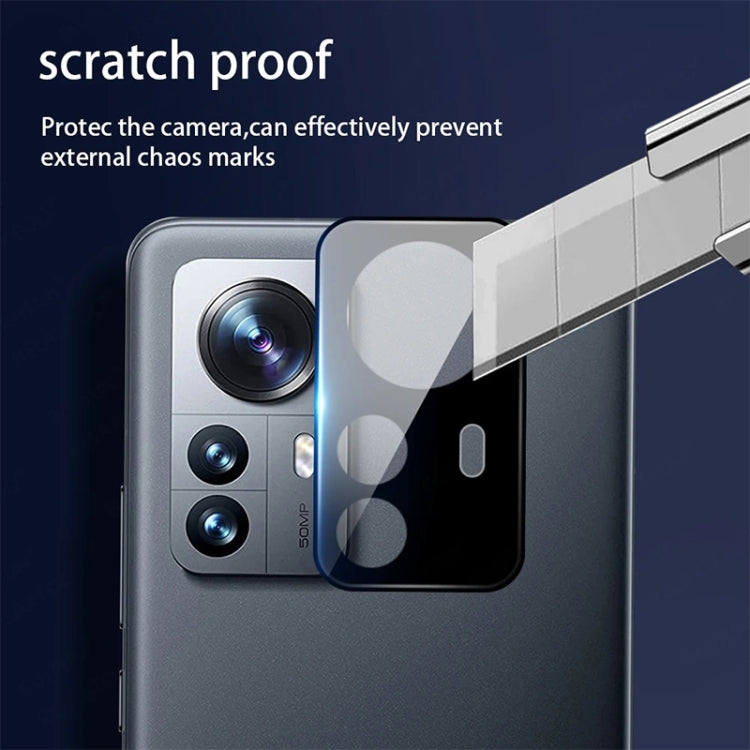 For Xiaomi 12 Pro 2pcs 3D Edge Glue Tempered Glass Full Film with 2pcs Lens Film Set