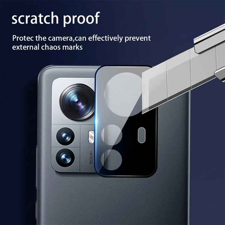 For Xiaomi 12X 2pcs 3D Edge Glue Tempered Glass Full Film with 2pcs Lens Film Set