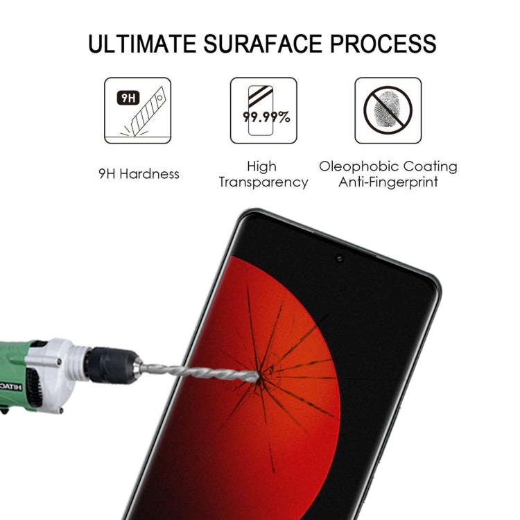 For Xiaomi 12S Ultra 2pcs 3D Edge Glue Tempered Glass Full Film with 2pcs Lens Film Set