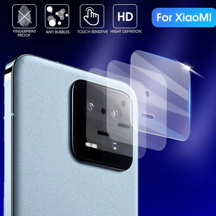 For Xiaomi 13 2pcs Full Glue Full Cover Tempered Glass Film with 2pcs Lens Film Set