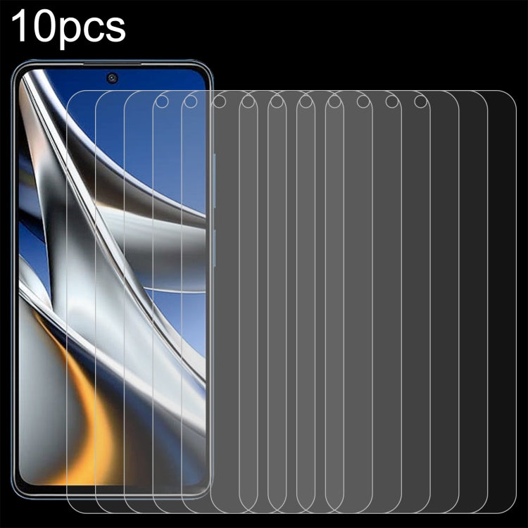 For Xiaomi Poco X5 Pro 10pcs 0.26mm 9H 2.5D Tempered Glass Film
