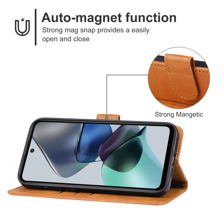 For Motorola Moto G23 Leather Phone Case