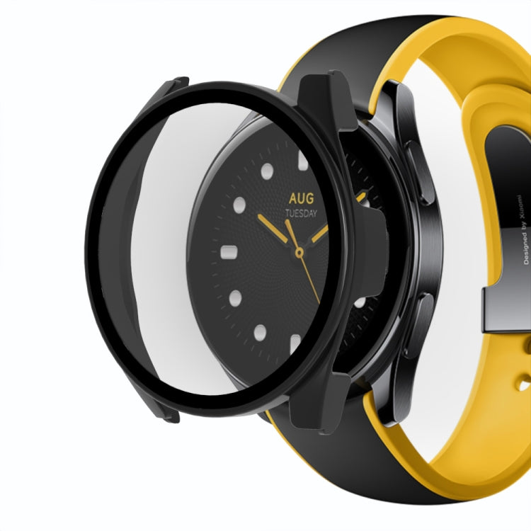 For Xiaomi Watch S2 46mm PC + 9H Tempered Glass Integrated Protective Watch Case