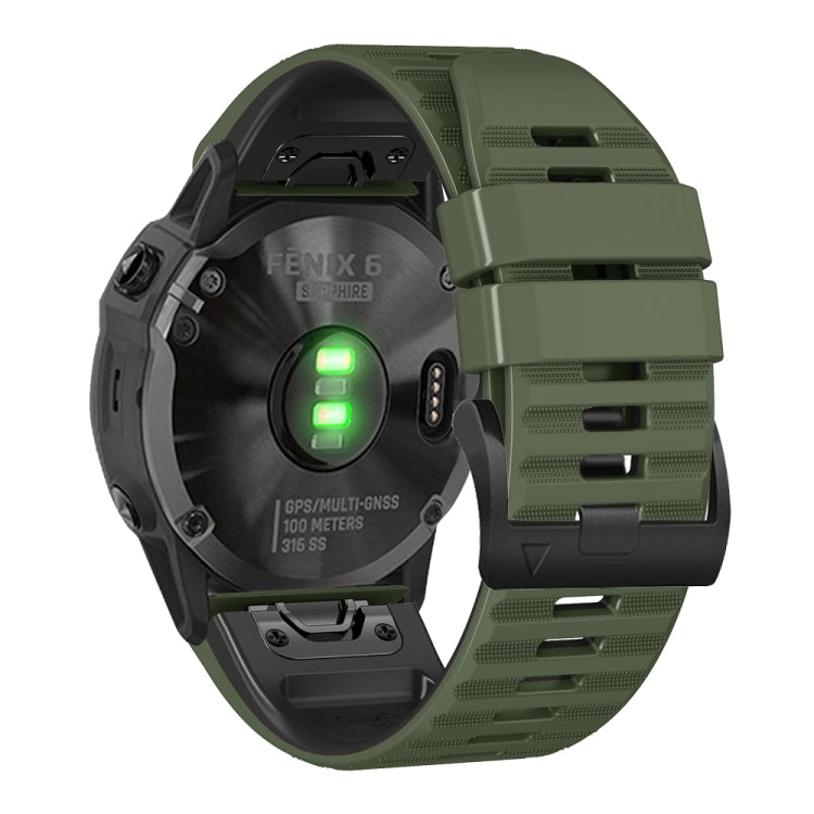 For Garmin Fenix 7X / 6X / 5X 26mm Two-Color Silicone Watch Band